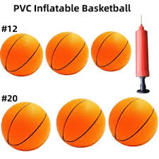 12/20CM Children Inflatable Small Basketball Toy Small Patting Ball Toy Mini Children Inflatable Basketballs Parent-child Games